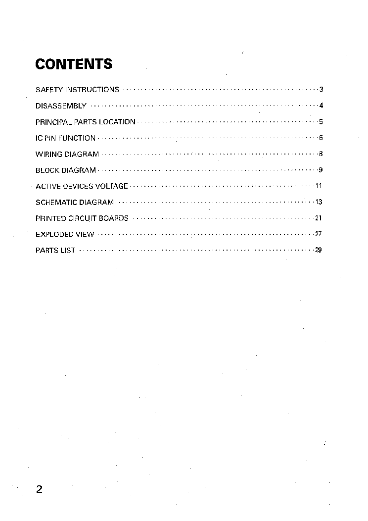 AKAI AM-V1200 service manual (2nd page)