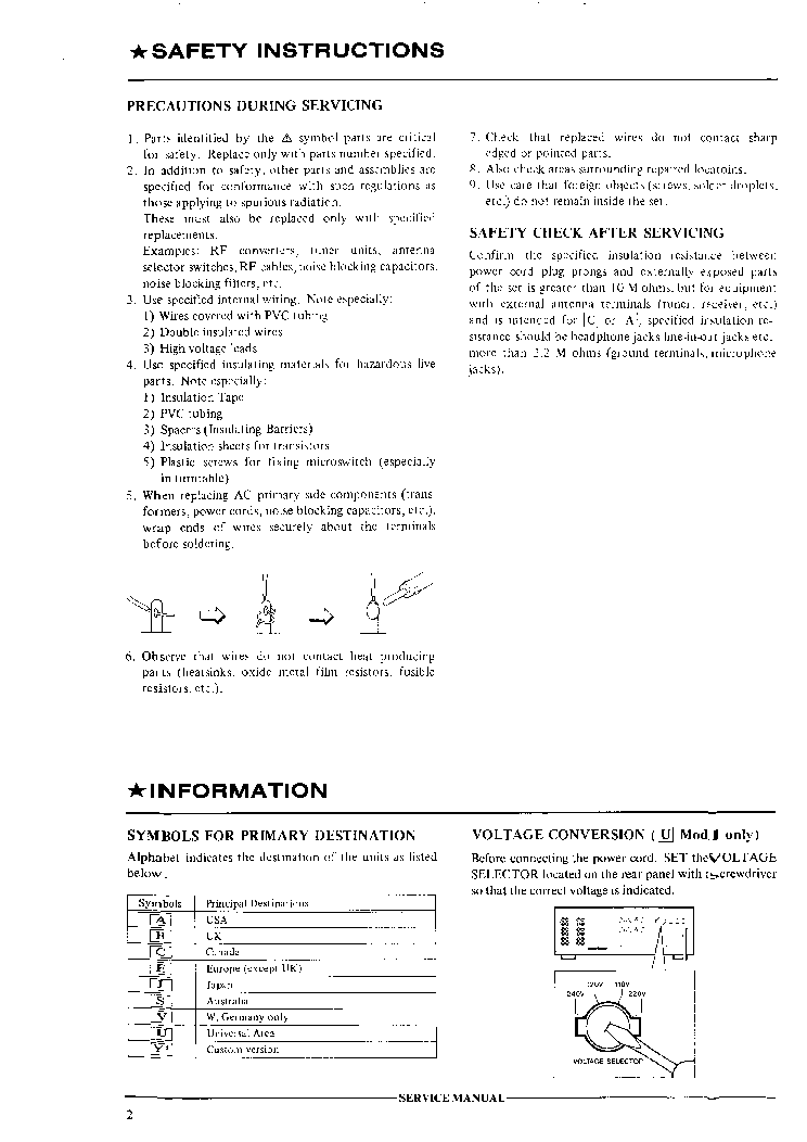 AKAI AM32 AM52 service manual (2nd page)