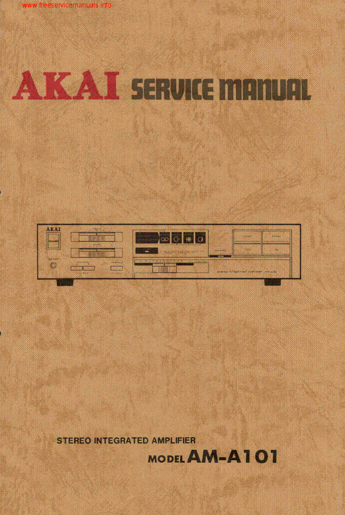 AKAI AM A101 service manual (1st page)