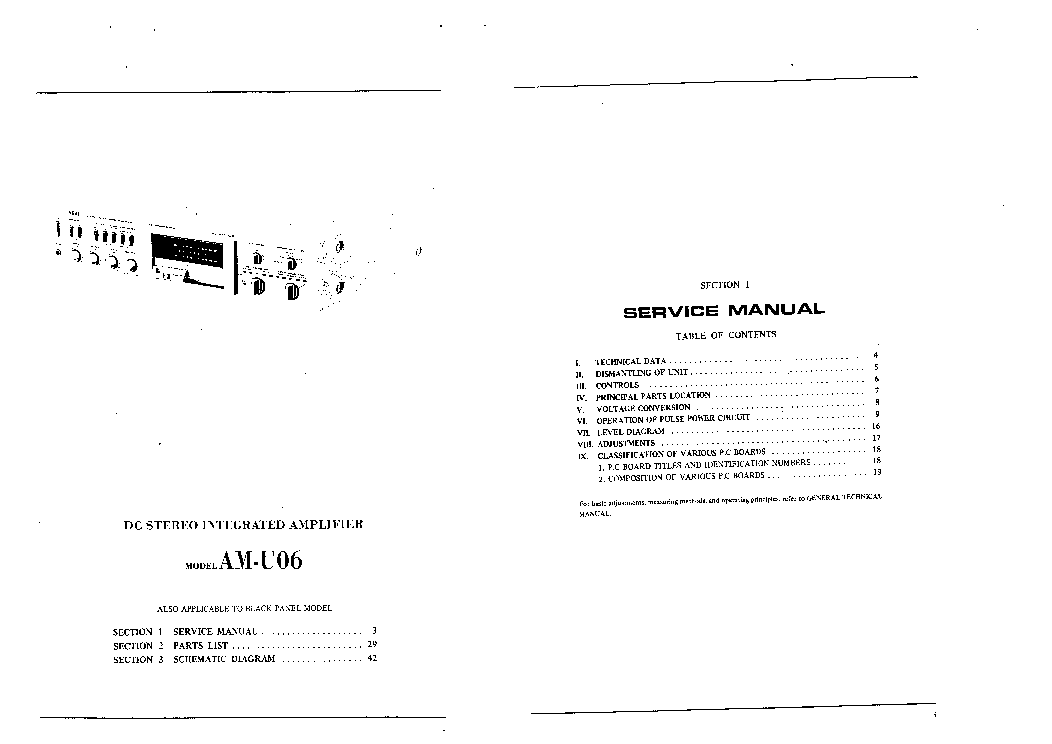 AKAI AM U06 service manual (2nd page)