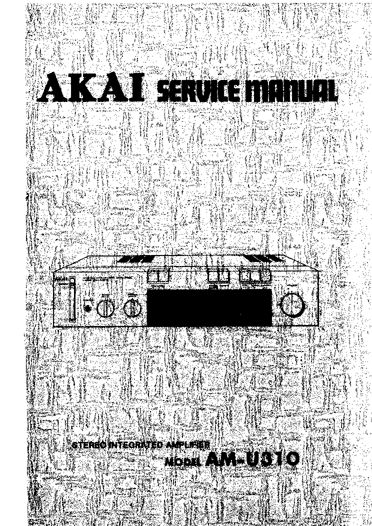 AKAI AMU310 SM service manual (1st page)