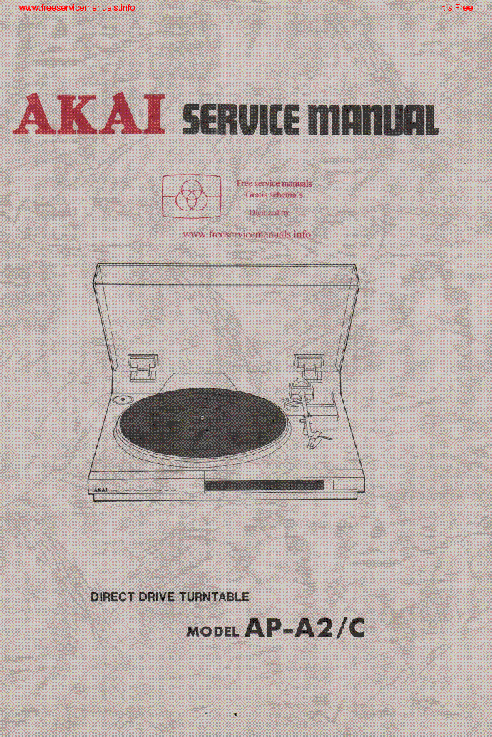 AKAI AP-A2 C SM service manual (1st page)