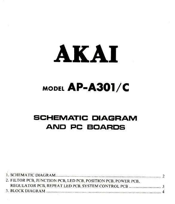 AKAI AP-A301 AP-A301C SCH service manual (1st page)