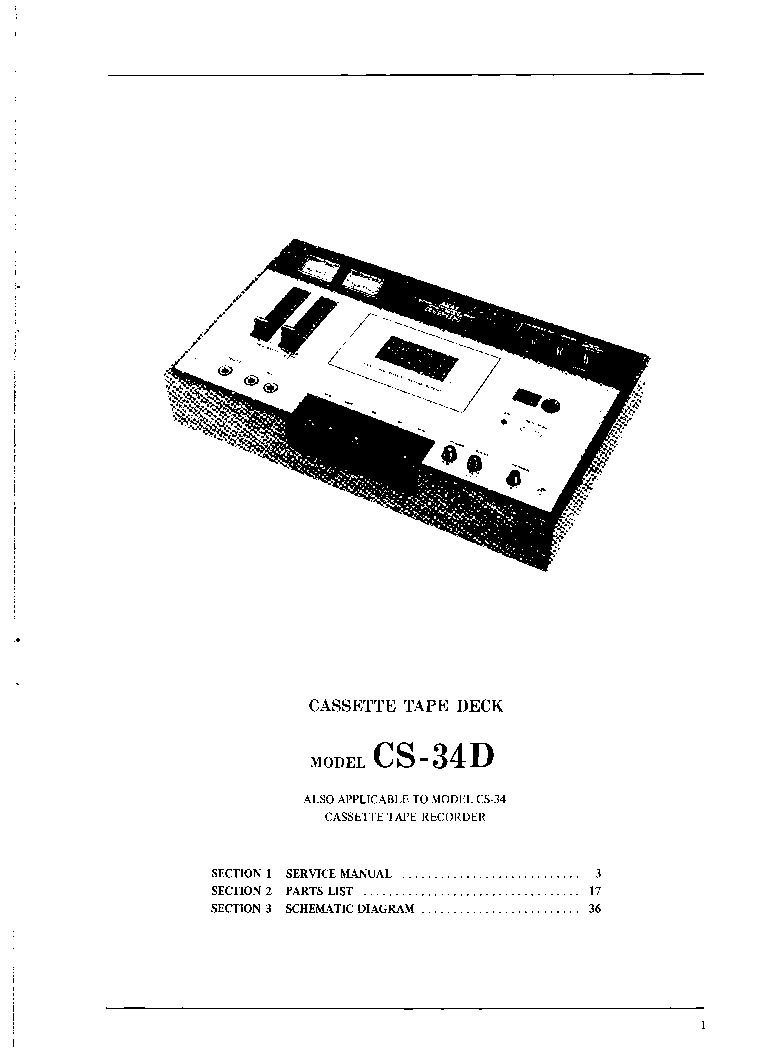 AKAI CS-34D service manual (1st page)