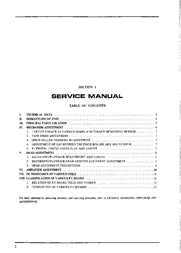 AKAI CS-705D service manual (2nd page)