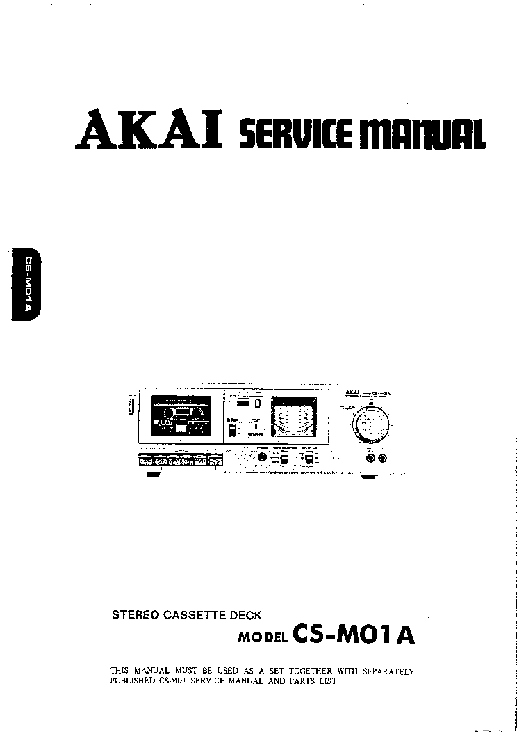ORIGINALI Service Manual Schema Elettrico AKAI cs-f36r cs-f39r 