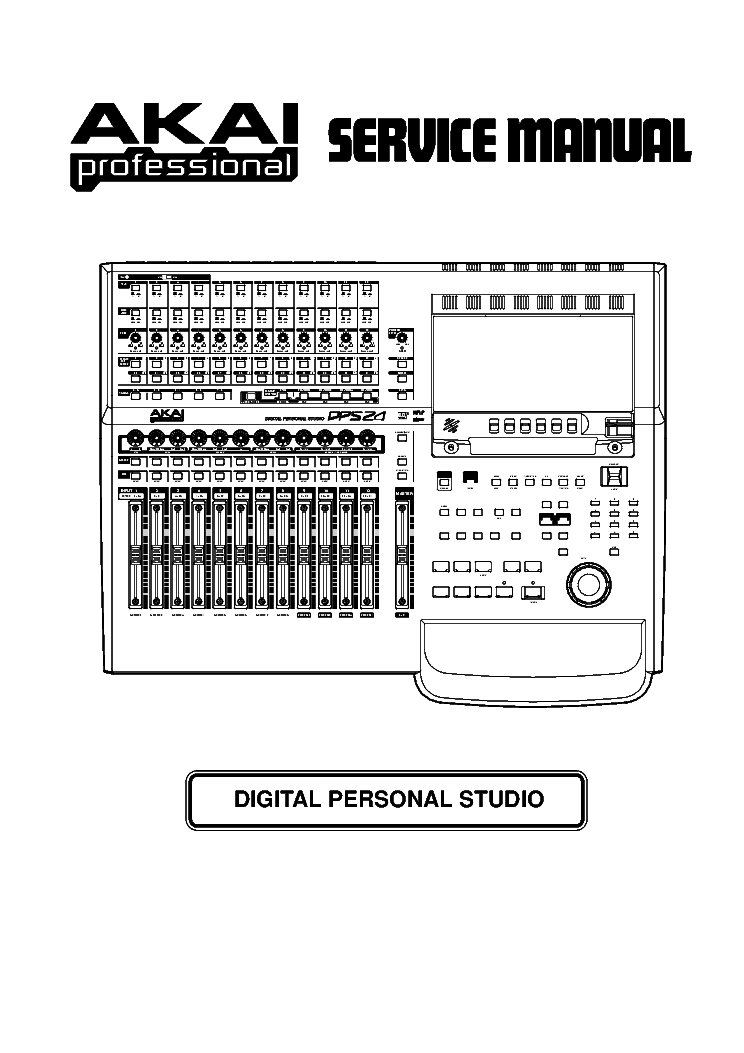 AKAI DPS24 PROFESSIONAL SM SUPPLEMENT service manual (1st page)