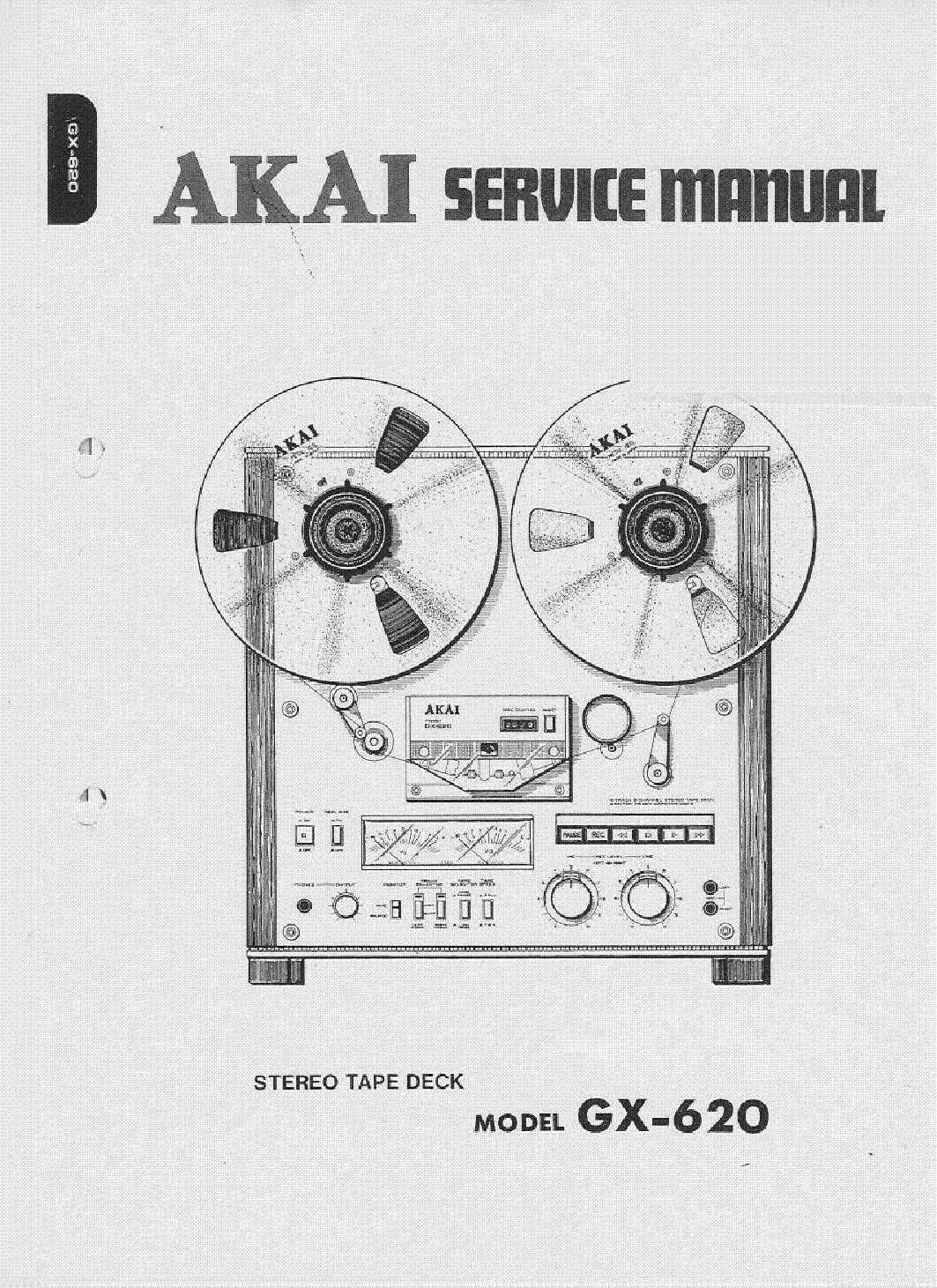 AKAI GX-620 SM service manual (1st page)