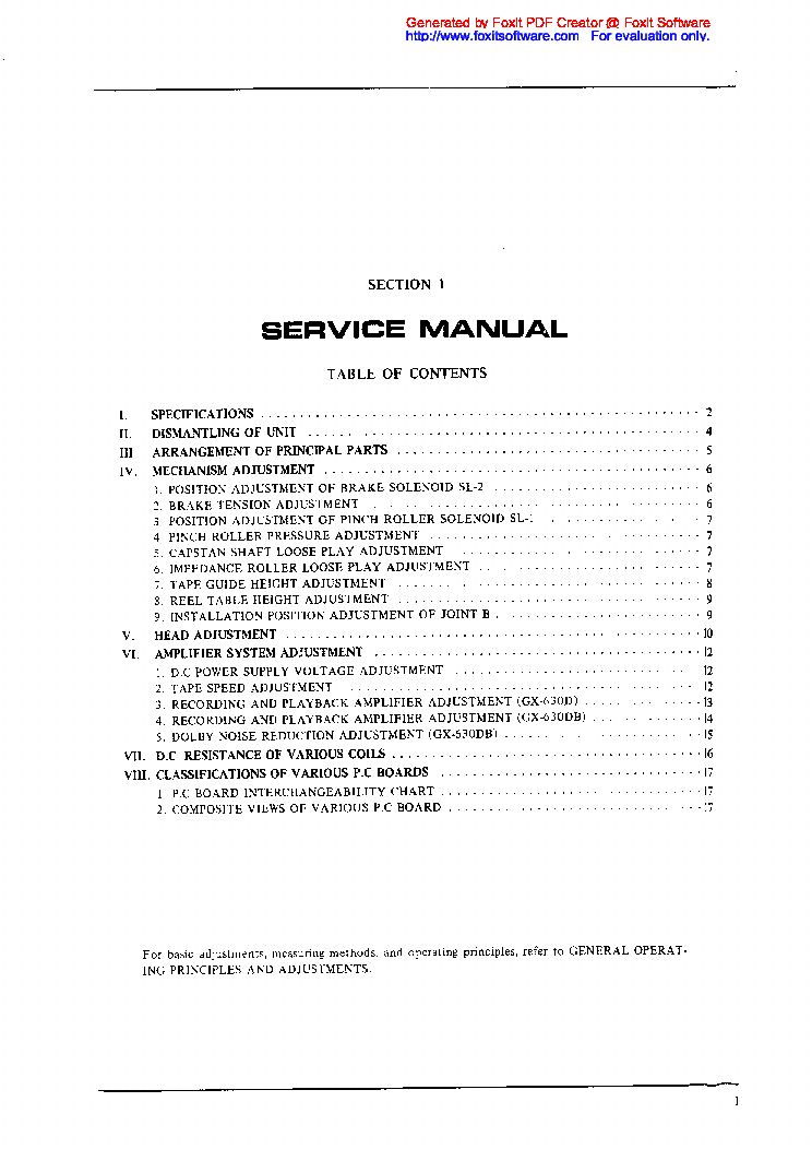 AKAI GX-630D SM service manual (2nd page)