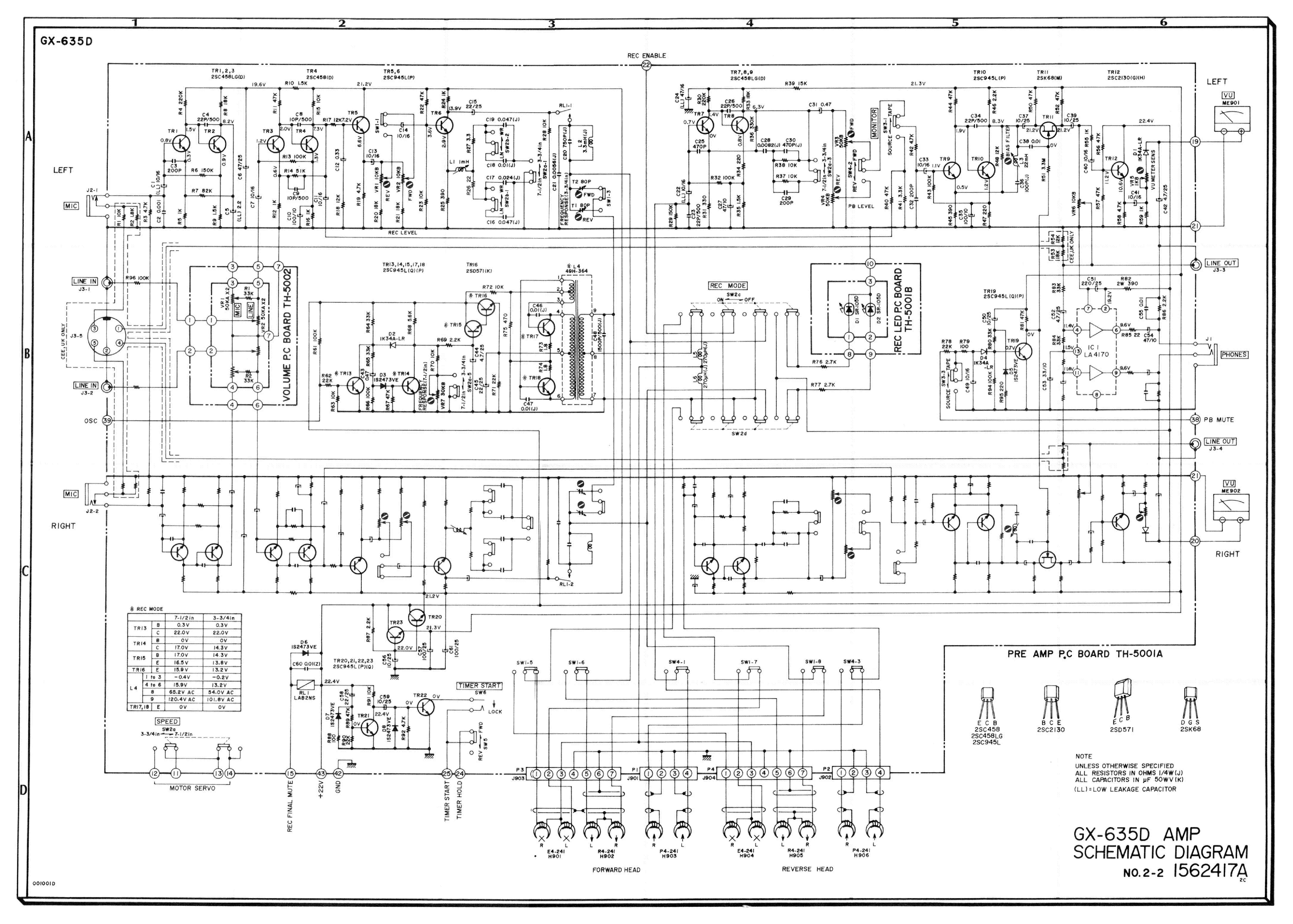 Service Schema/Schematics Diagram für Akai GX-635DB 