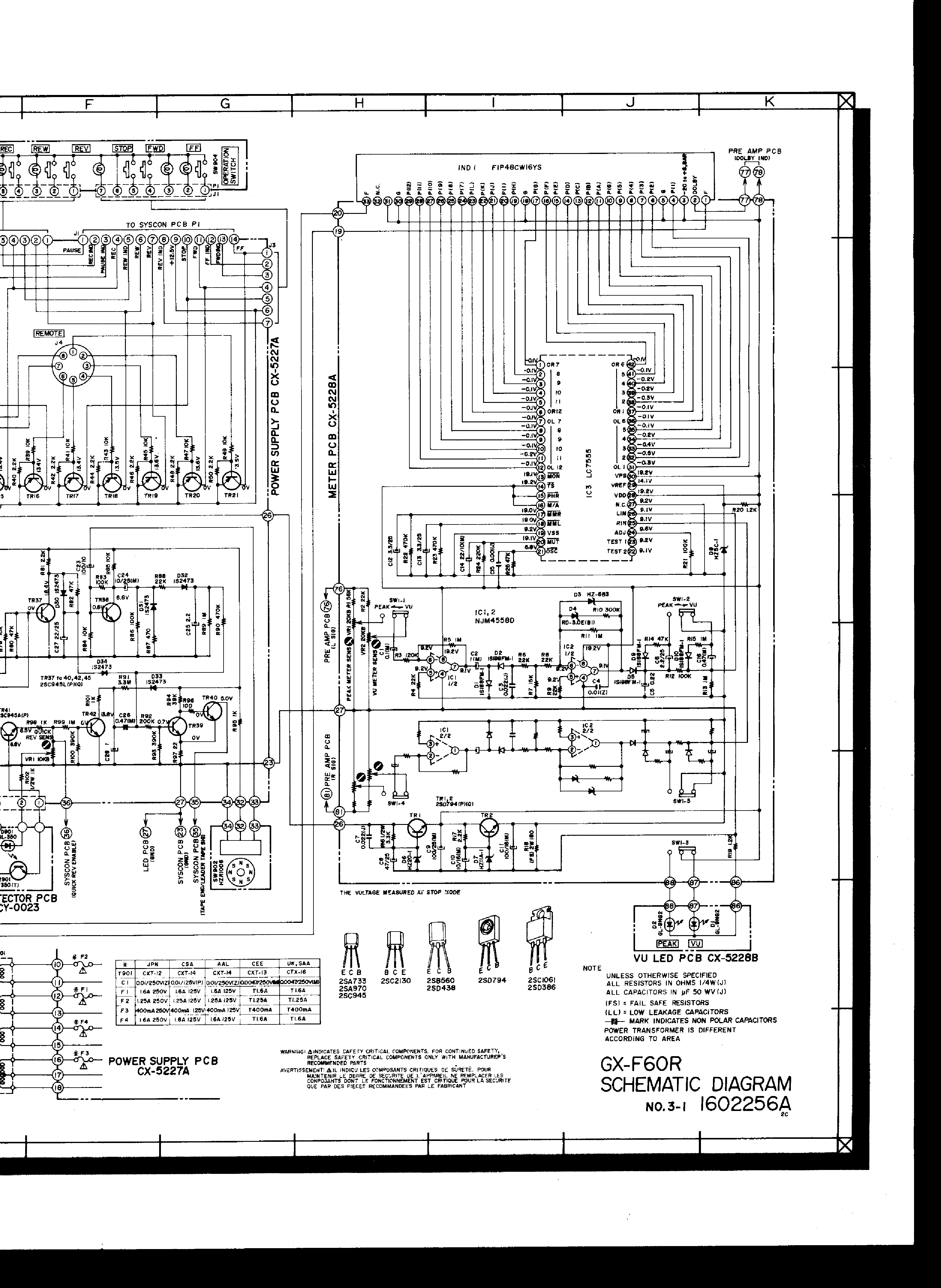 AKAI GX-F60R SCH service manual (2nd page)