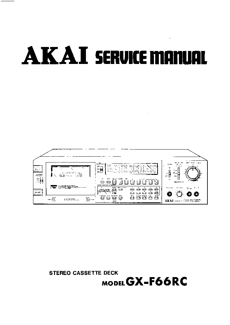 AKAI GX-F66RC SM service manual (1st page)