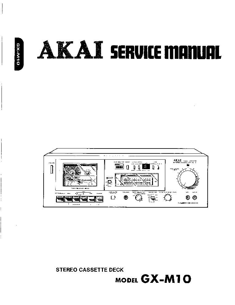 AKAI GX-M10 SM service manual (1st page)