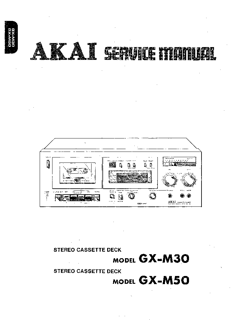 AKAI GX-M30 M50 service manual (1st page)
