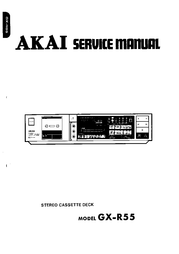 AKAI GX-R55 SM service manual (1st page)