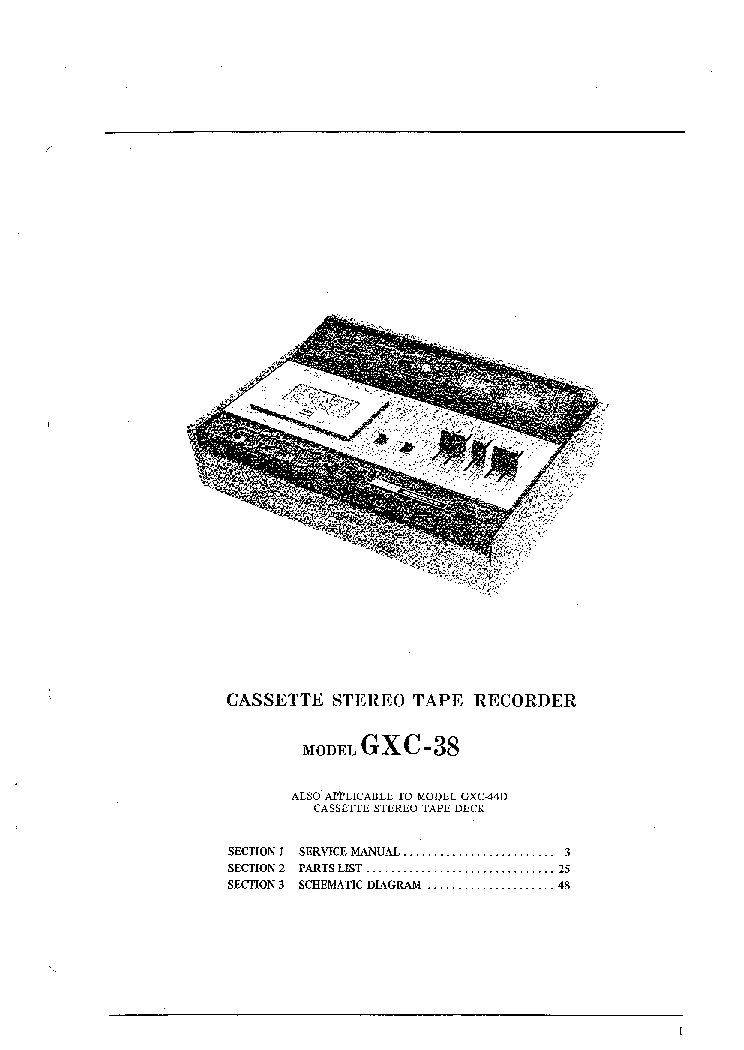 AKAI GXC-38 44D SM service manual (2nd page)