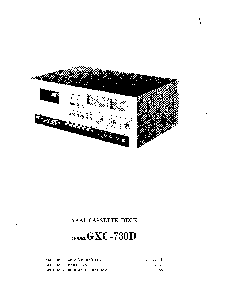 AKAI GXC-730D SM service manual (2nd page)