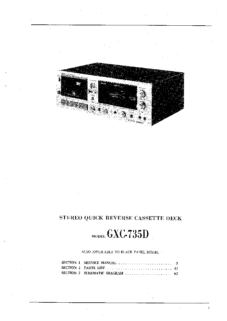 AKAI GXC-735D service manual (2nd page)