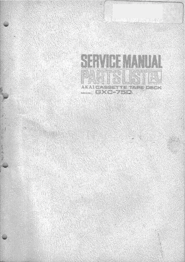 AKAI GXC-75D SM service manual (1st page)