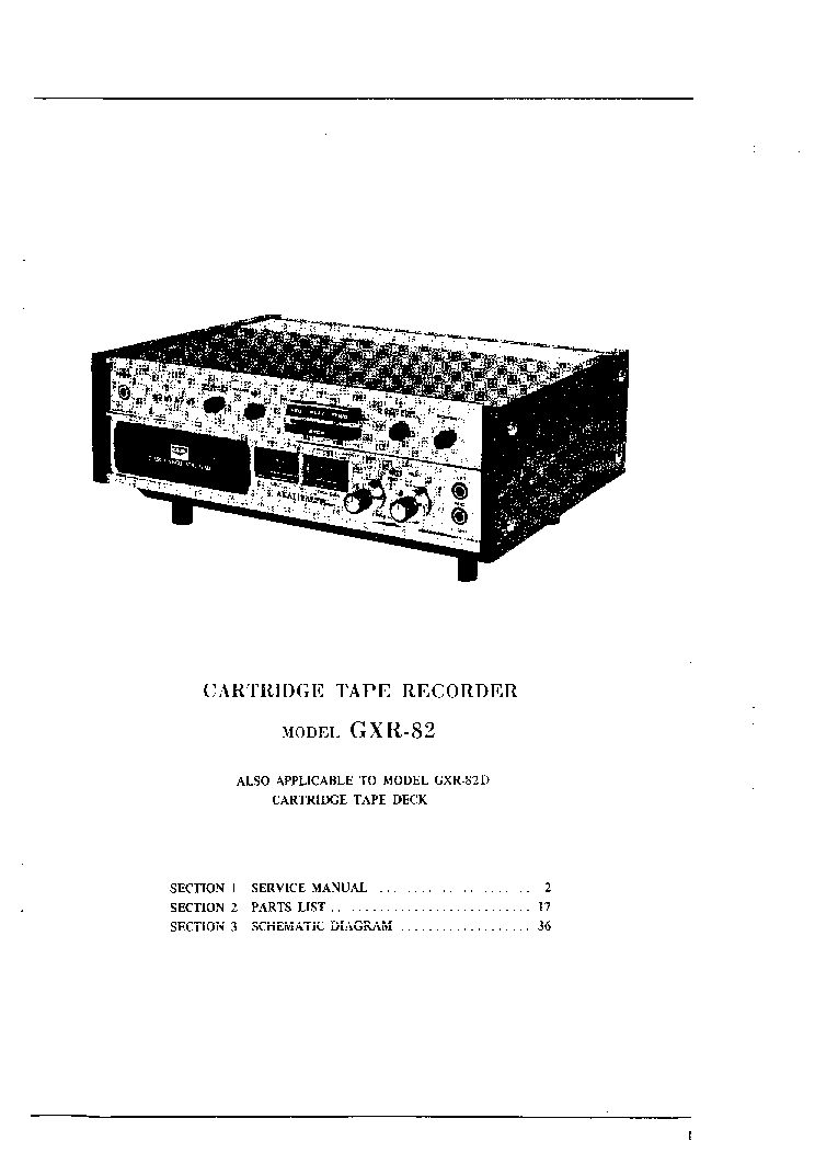 AKAI GXR-82 service manual (1st page)