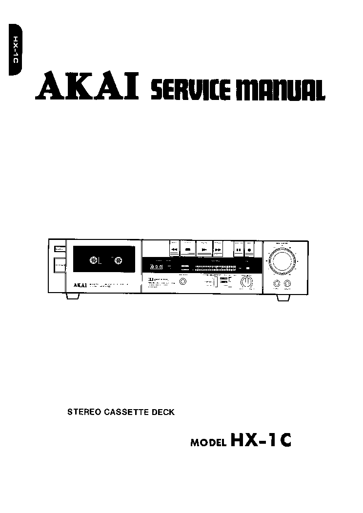 AKAI HX-1C SM service manual (1st page)