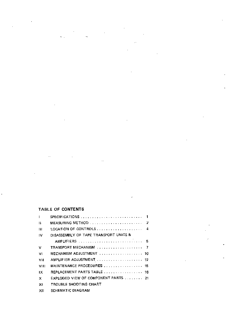 AKAI M-9 service manual (2nd page)