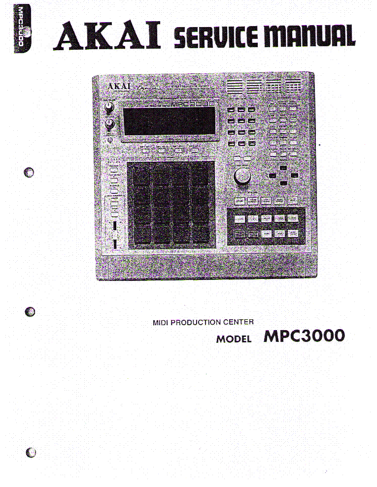 AKAI MPC3000 SM service manual (1st page)