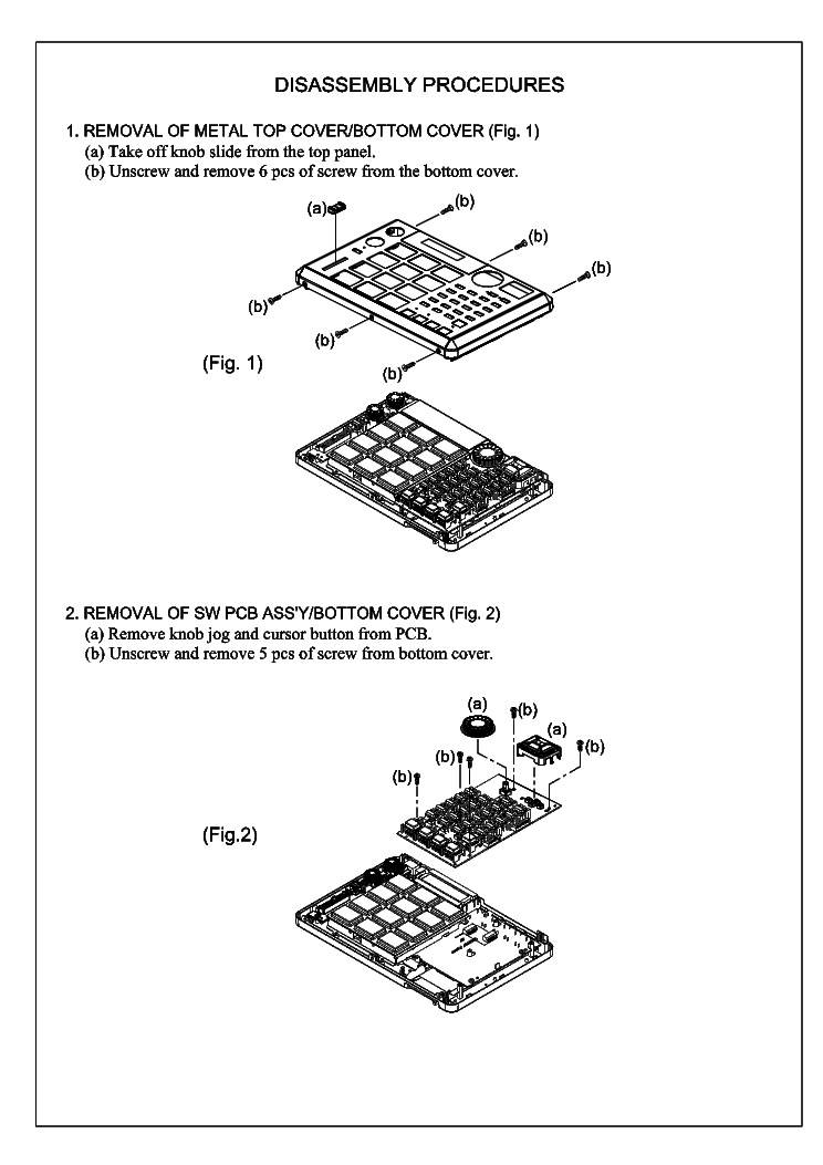 AKAI MPC500 SM Service Manual download, schematics, eeprom, repair