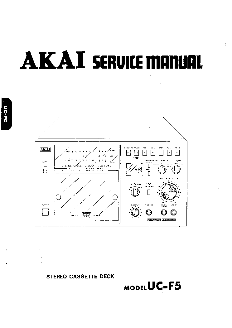 AKAI UC-F5 SM Service Manual download, schematics, eeprom, repair