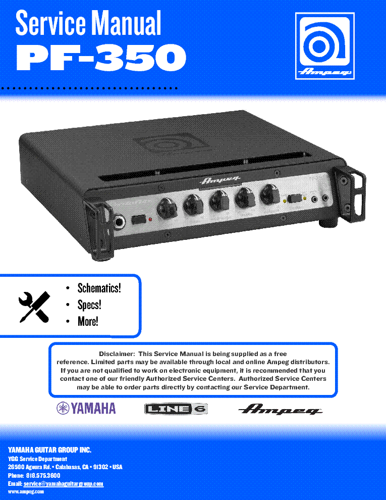 AMPEG PF-350 SM service manual