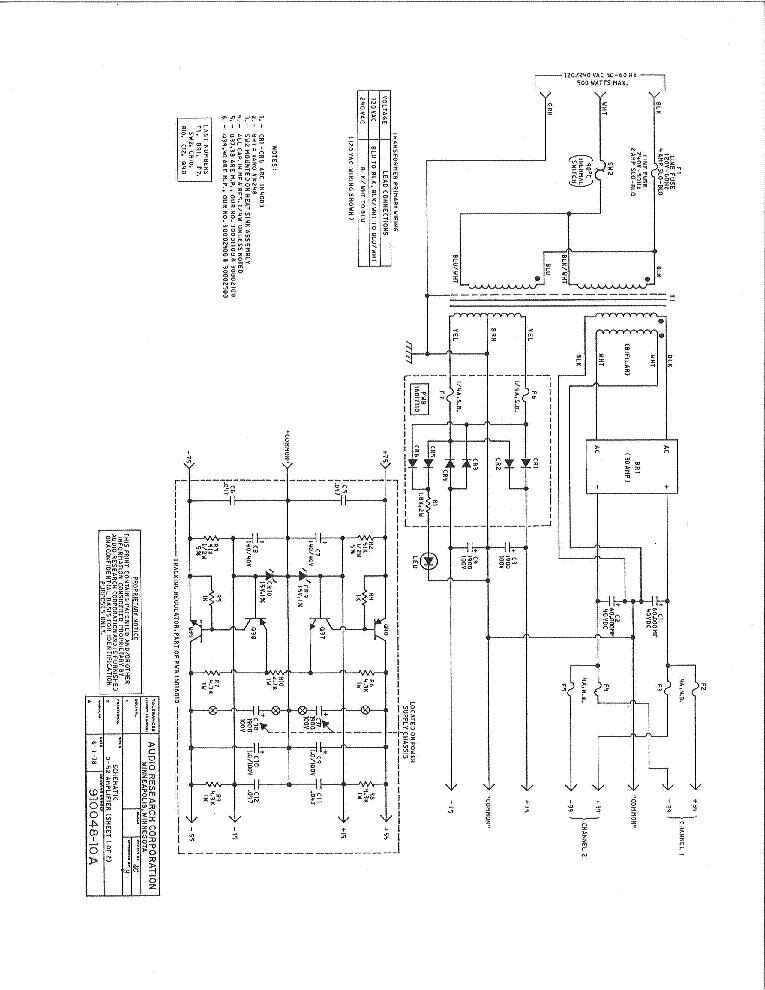 AUDIO-RESEARCH D52 Service Manual download, schematics, eeprom, repair ...