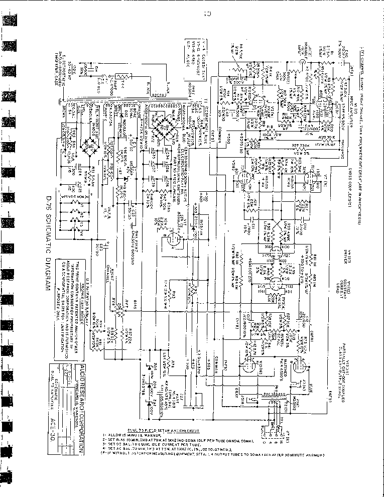 AUDIO-RESEARCH D75 REV1-5 SCH service manual