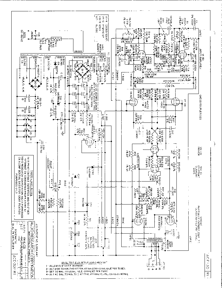 AUDIO-RESEARCH D75 REV1-5 SCH Service Manual download, schematics ...