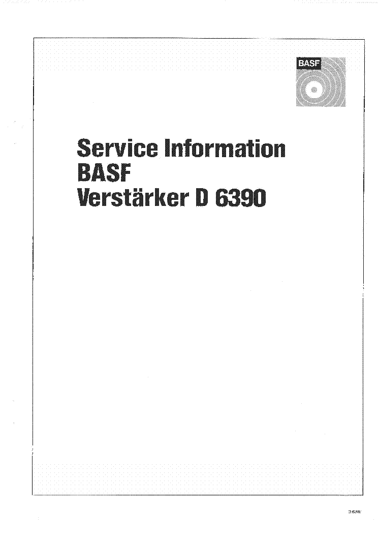 Manual de servicio BASF para amplificador D 6390 Copia 