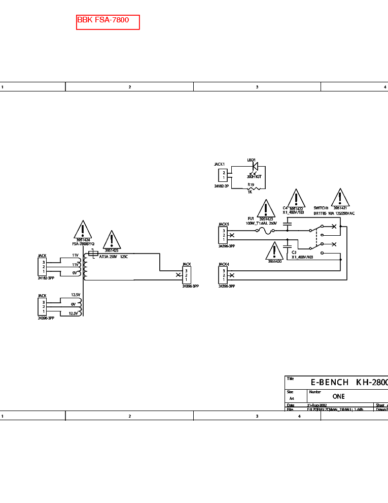 Fsw 7800 схема подключения