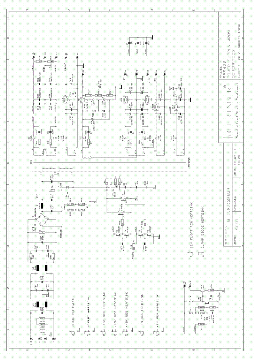 Behringer smpsu19 схема