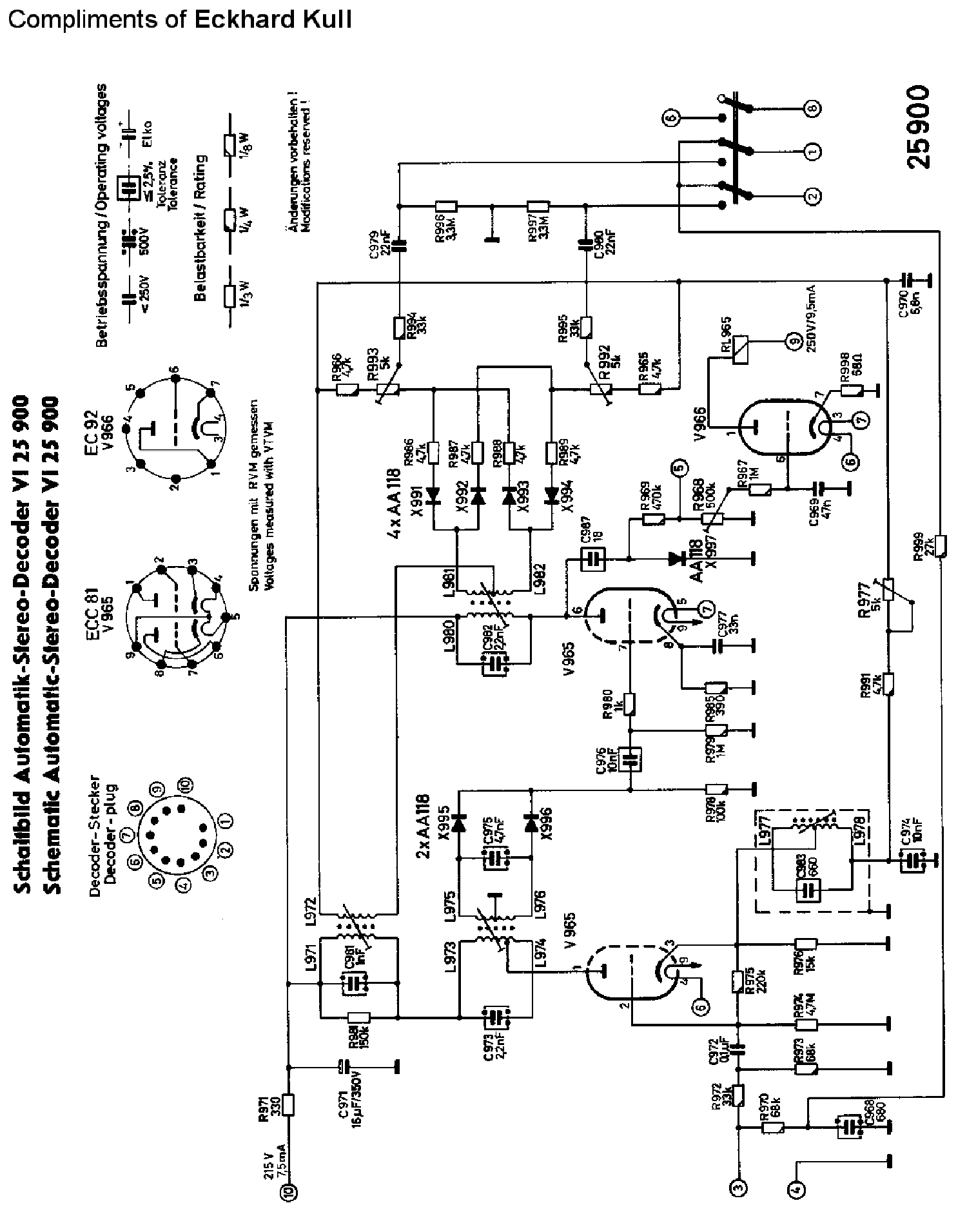 BLAUPUNKT 25900 AUTOMATIC STEREO DECODER VI SM service manual