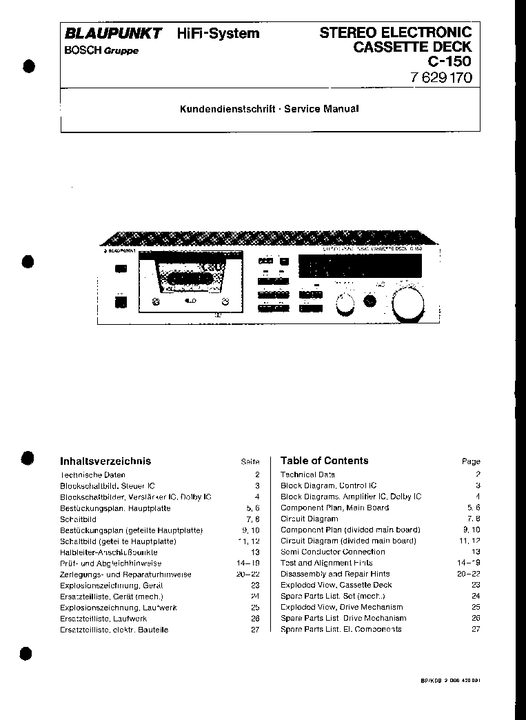 Blaupunkt W H Sch Service Manual Download Schematics Eeprom