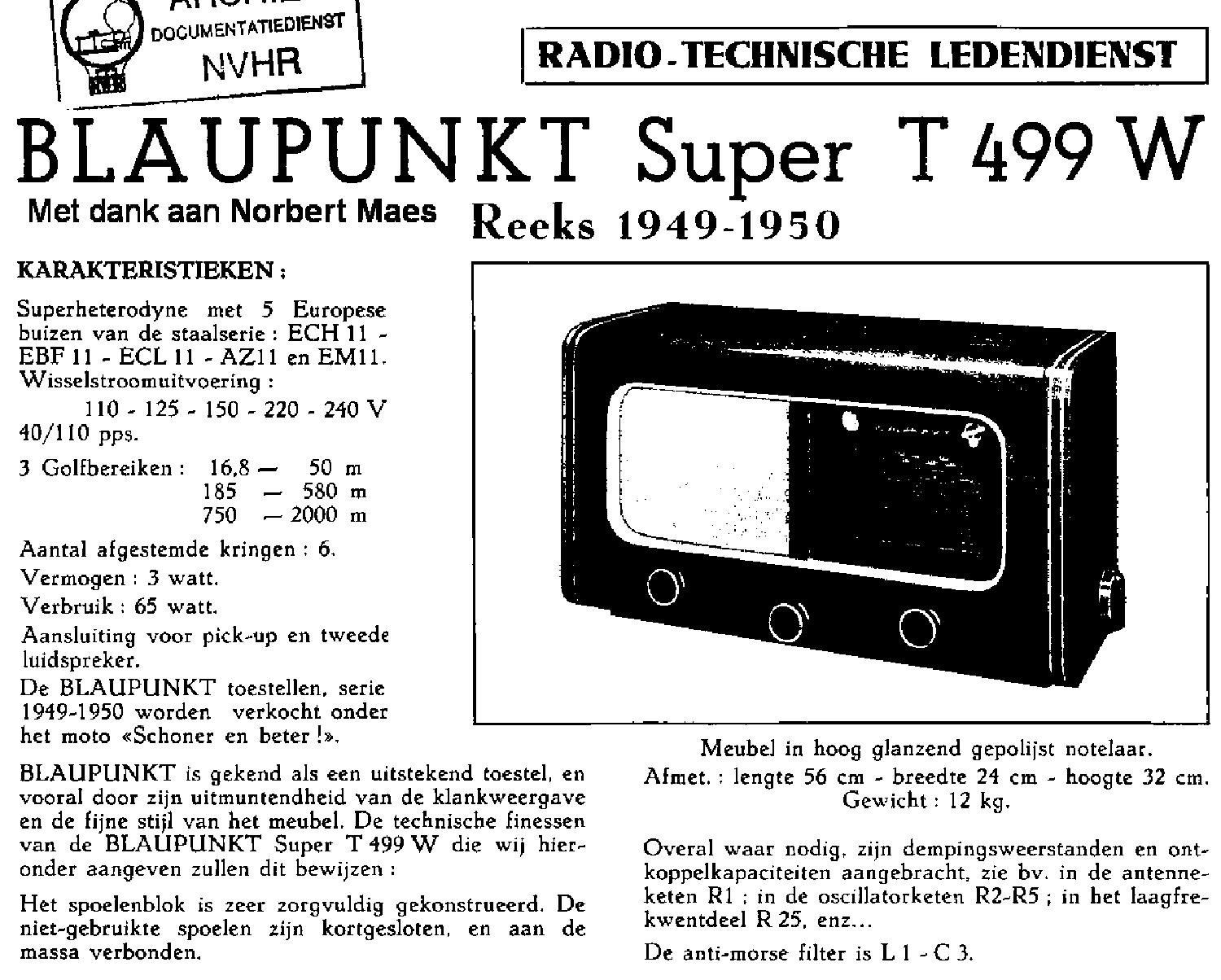 BLAUPUNKT SUPER T499W SM service manual