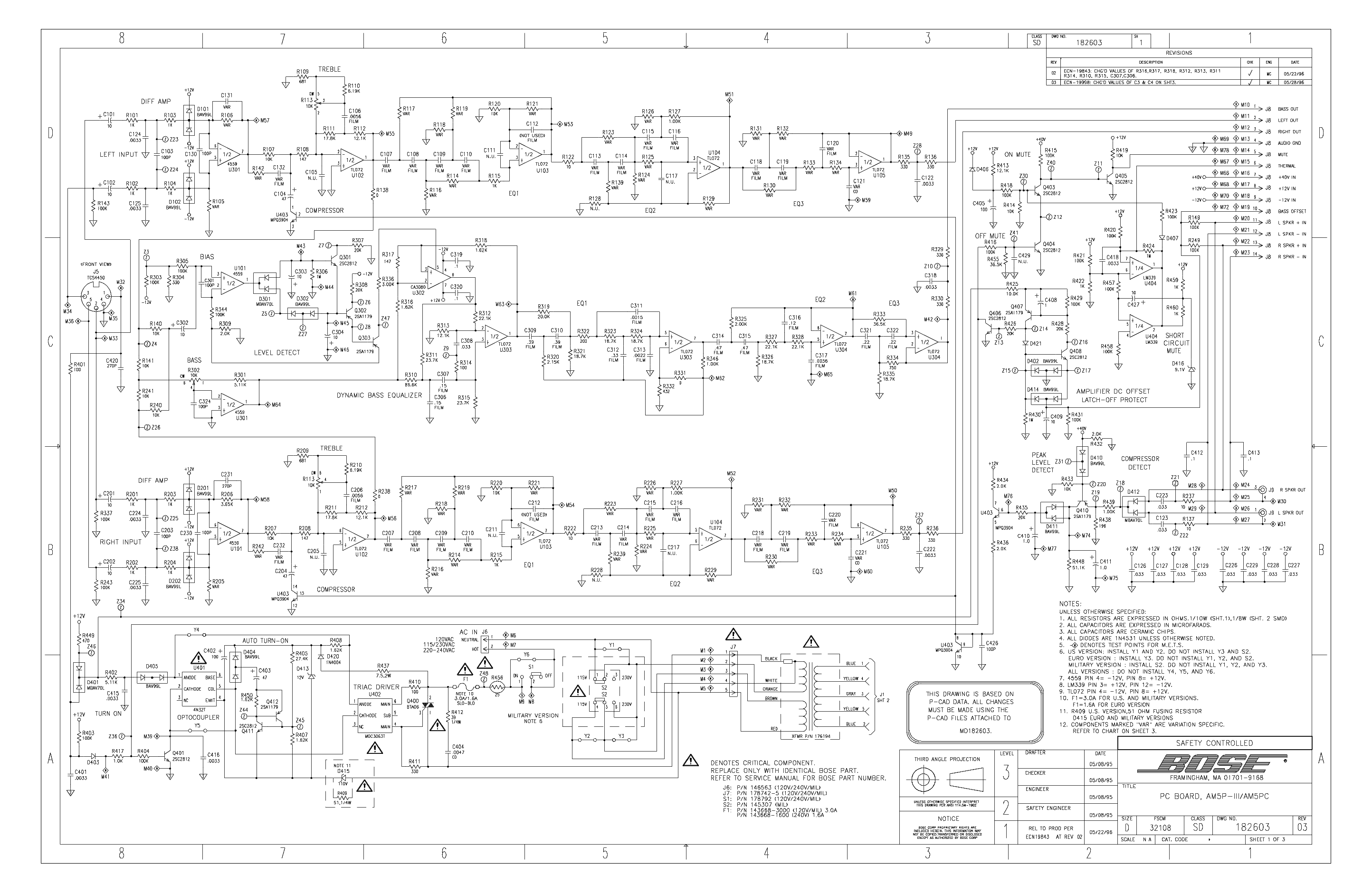 Bose amp 3510 c5a prod схема