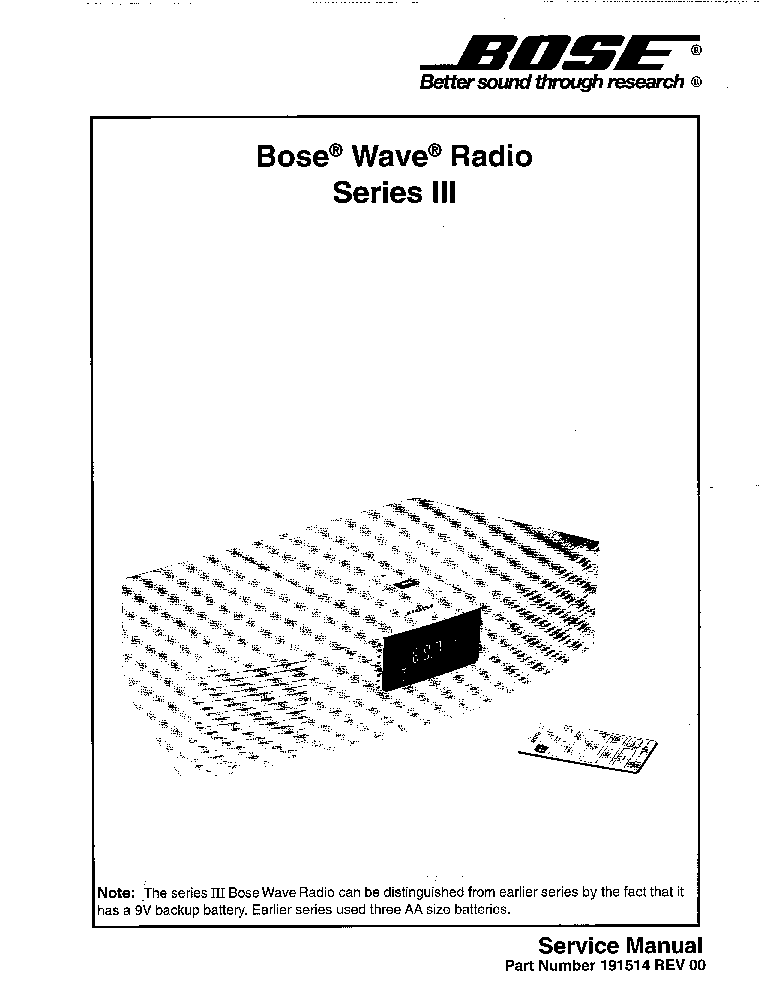 Bose Wave Radio Manual Download