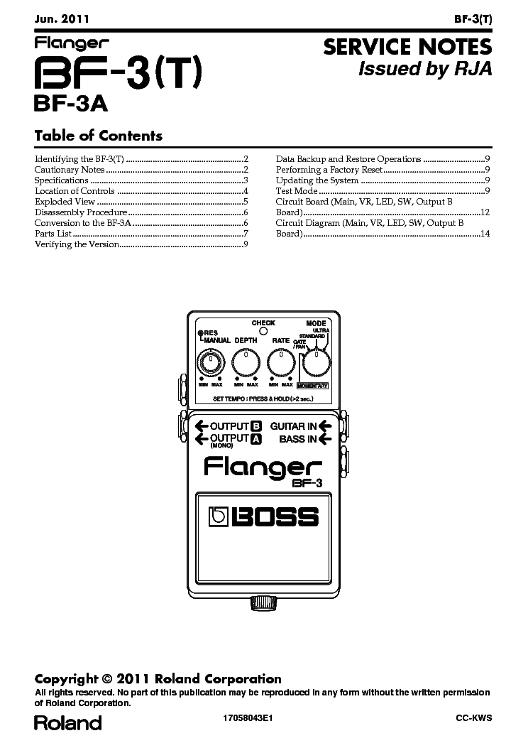 Boss Bf 3 Schematic