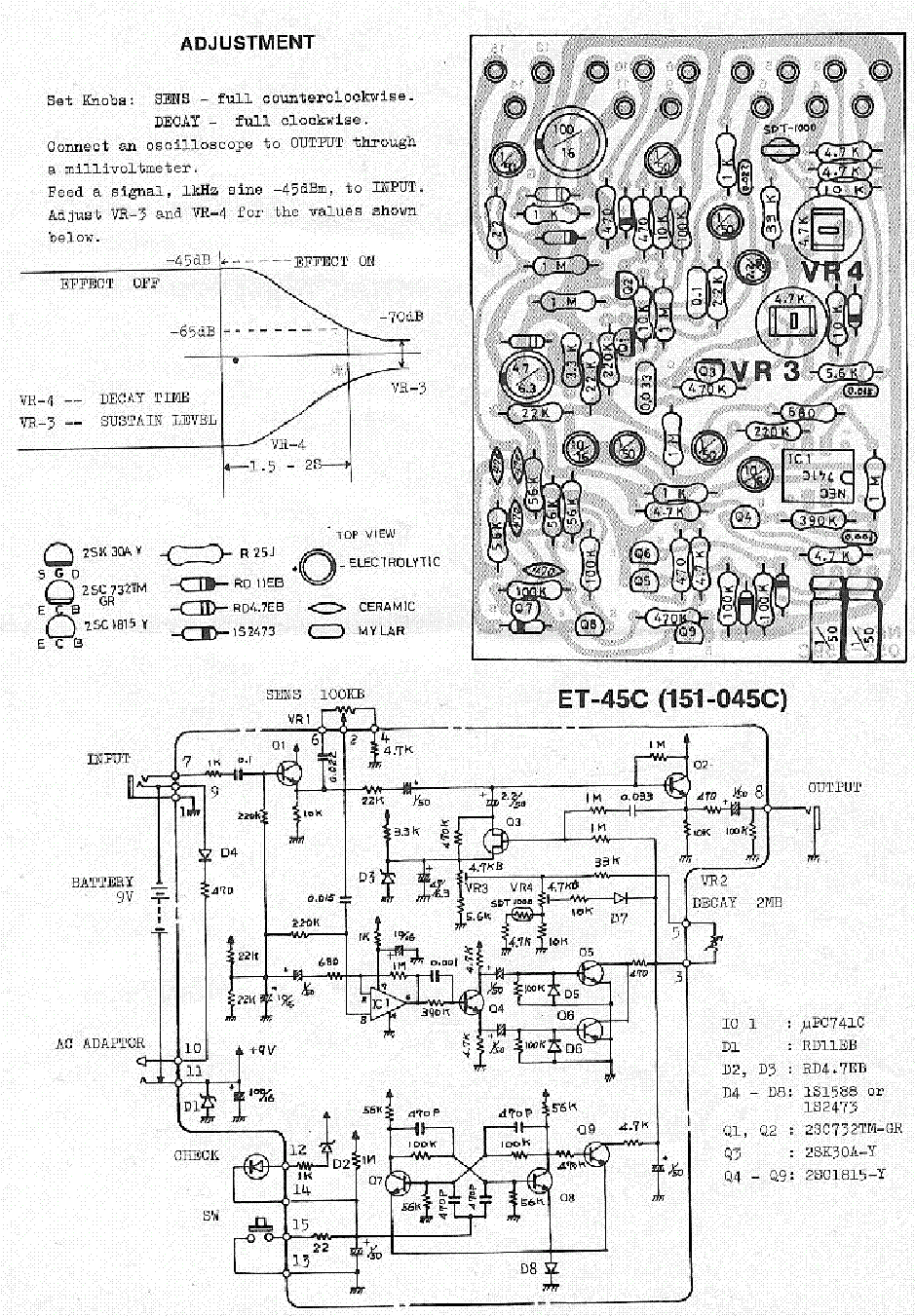 BOSS NF-1 NOISEGATE SCH service manual (1st page)