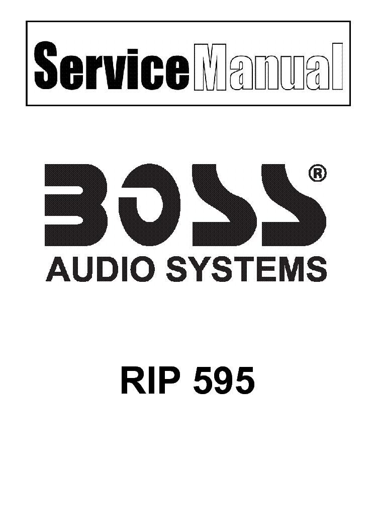 BOSS RIP595 service manual (1st page)