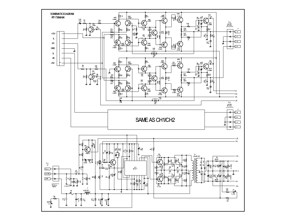 BOSS RT-735 AMPLIFIER SCH service manual