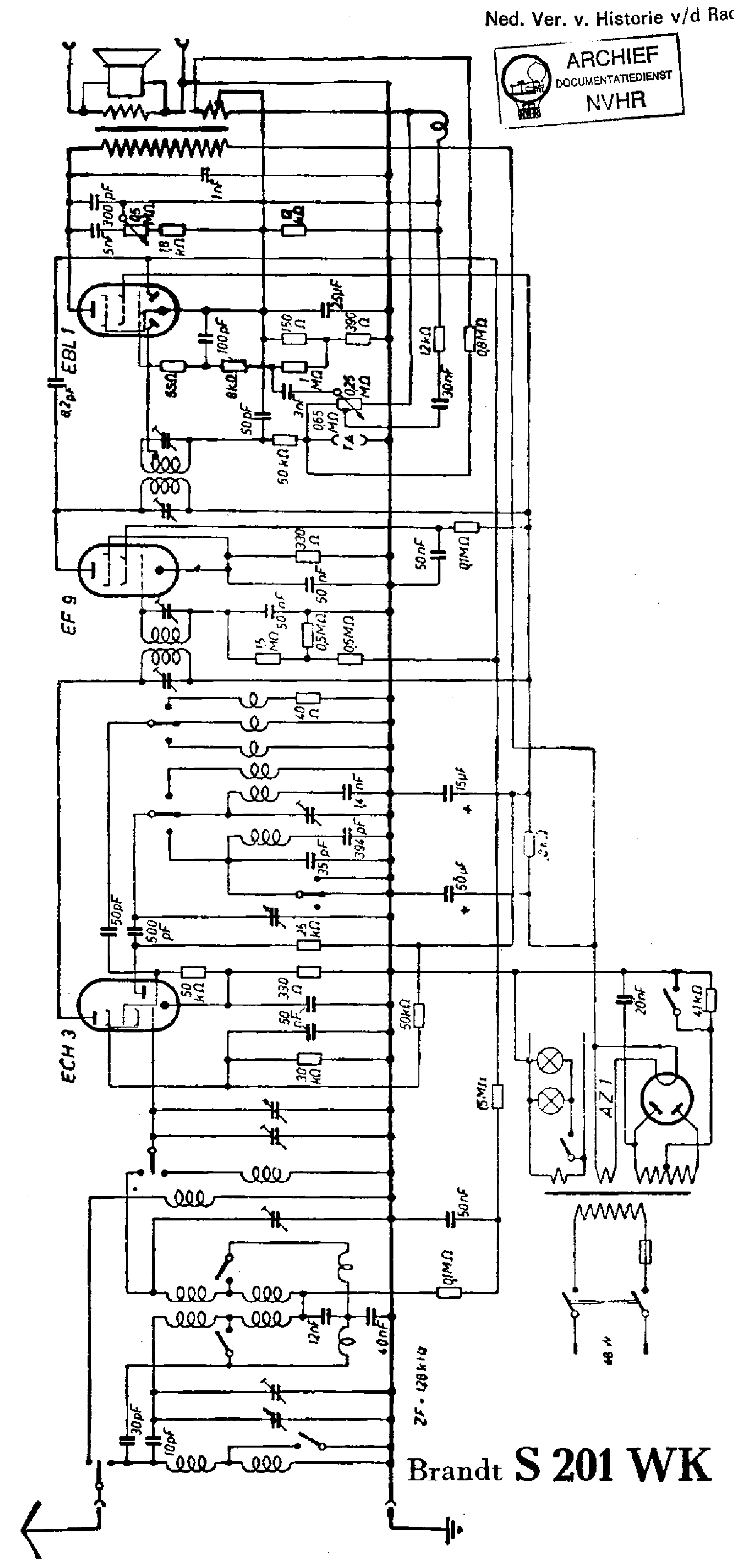 BRANDT S201-WK RECEIVER SCH service manual