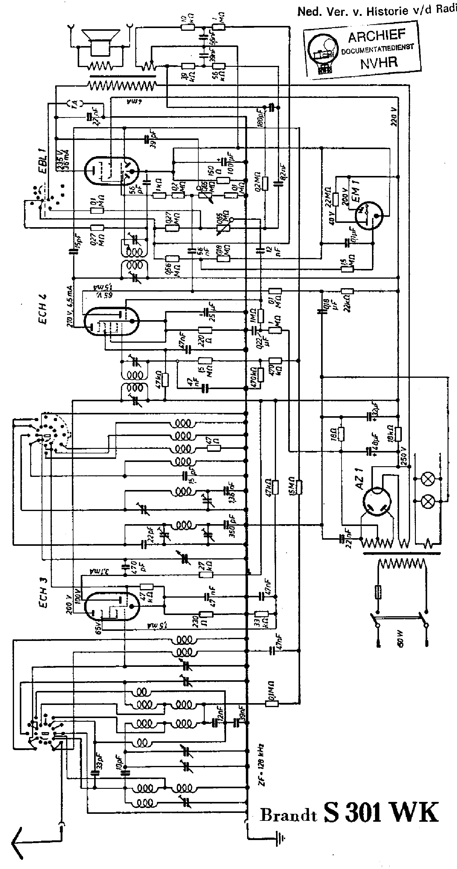 BRANDT S301-WK RECEIVER SCH service manual