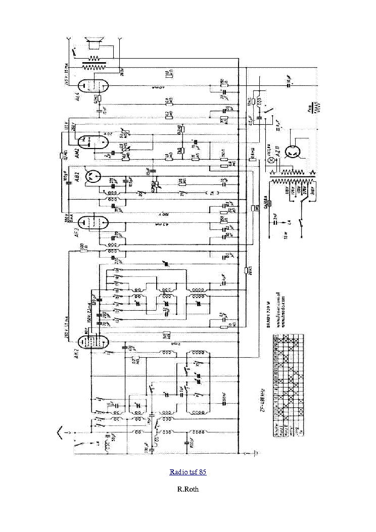 BRAUN 739W RADIO SCH service manual