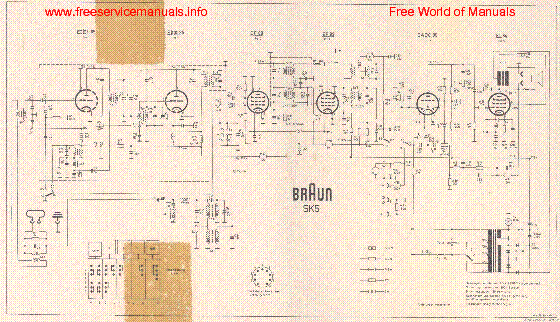 BRAUN SK5 SCH service manual