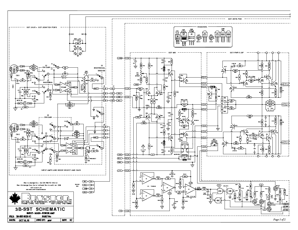 BRYSTON 3B-R1C SCH service manual